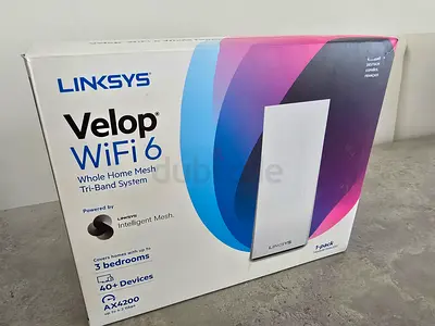 Linksys Velop WiFi 6 Whole Home Mesh Tri-Band System (1-pack) Big one for up to 3BR!