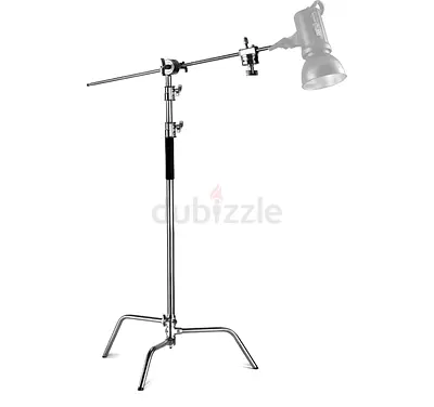 Heavy-duty C-Stand Light Stand with Grip Arm — Stable Studio Support