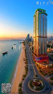 For sale: 2 bed hall apartment in Al Watan Tower Ajman, Corniche, 2100 sq ft, sea facing, prime seas