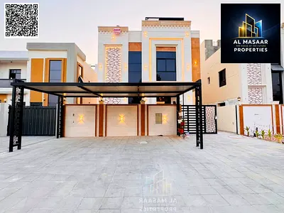 Villa for sale in Al Helio 2 – Ajman | 6 master bedrooms | Roof | Includes registration and ownership fees