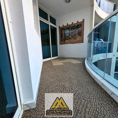 Furnished one-bedroom apartment for monthly rent in Al Waha Towers – Al Rashidiya 1, Ajman Full sea view | VIP furnishings | Includes bills and intern