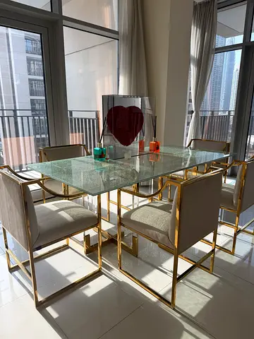 Furniture for sale - dining room table, chairs, coffee table, mirrors