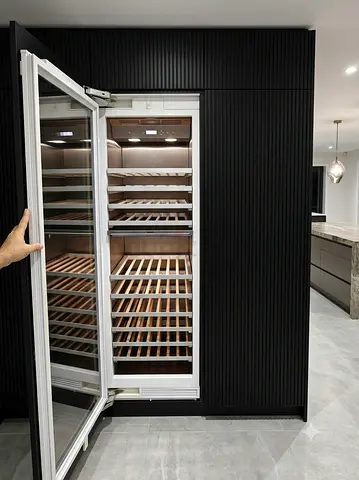 Gaggenau latest model series 400 wine fridge dual temperature built-in fully-integrated model