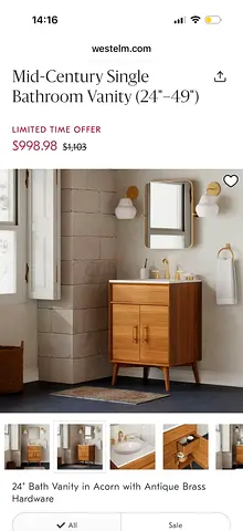 Westelm vanity