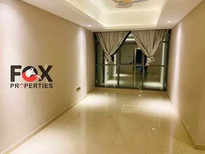 1BR for annual rent in Gulf Towers, Al Rashidiya 1, 2 baths, balcony, parking, free gym & pool, near Dubai & Sharjah exits.