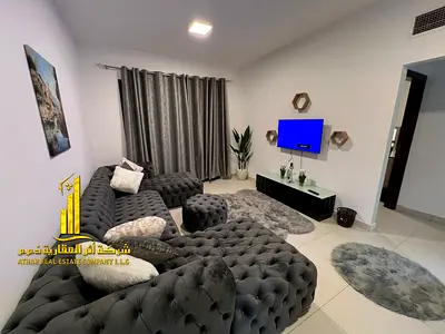 شقه فاخره ثاني غرفه وصاله مع بلكونه مفتوحه.كورنيش عجمان. مفروشه بالكامل للإيجار الشهري✨الإيجار يشمل الفواتير والإنترنت وموقف