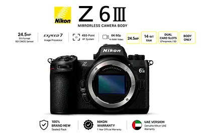 Brand new NIkon Z6iii body with warranty
