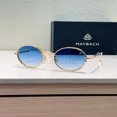 Maybach Gold Frame Blue Gradient Sunglasses