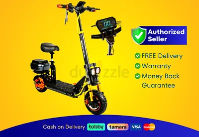 Wind Horse Electric Scooter 350W 30KM Range 50KM Speed, H4 | Brand New | Warranty | FREE Delivery