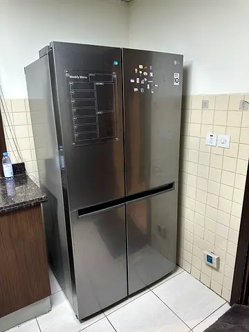 LG Side-by-Side Refrigerator, Stainless Steel, Good Condition