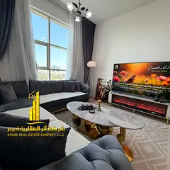 Fully furnished one-bedroom apartment ( 2 bathrooms ) with a hall, with balcony, including all servi