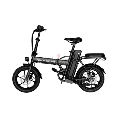 Wind Horse Electric Scooter 350W 30KM Range 35KM Speed, W2 A - Black