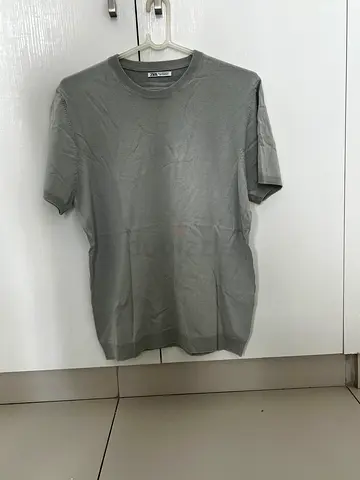 Zara knitted crew neck t-shirt