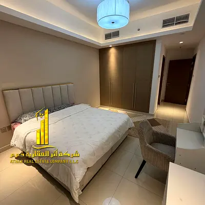 Two-bedroom apartment with a living room, newly furnished, for monthly rent in Ajman - Al Rashidiya 1 - Gulf Tower
