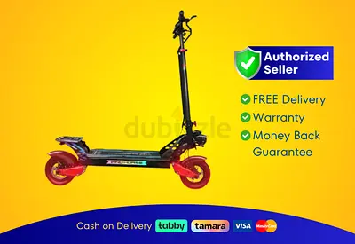 Wind Horse Electric Scooter 3600W 65KM Range 80KM Speed, H8 - Red | Brand New | Warranty | FREE De