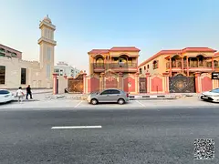 🏛️ Res/Comm Modern Villa on Main Road Side next to Mosque in Al Mwaihat 3 Ajman – 5 Master Be