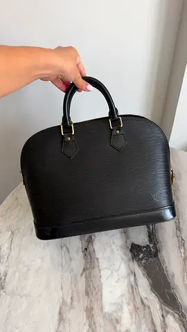 Original Black Louis Vuitton Alma PM vintage