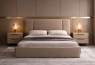 Modern King Size Bed with Mattress Good quality available