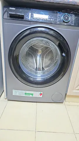 Haier front load washing machine and dryer. Almost new