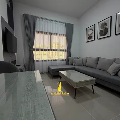 Super deluxe one-bedroom apartment with an open view in Ajman - Corniche - near Bahi Hotel - furnished, available for monthly rent