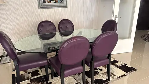Dining table with 6 chairs