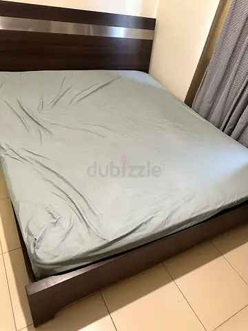 Queen size Bed and mattress. 1.8m x 2.0m 300aed
