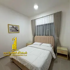 Luxury one-bedroom apartment in Ajman - Corniche - near Bahi Hotel - fully furnished with hotel-styl