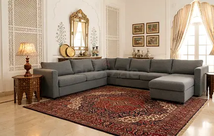 Premium Style Sofa Bed with Storage – Spacious L-shape design with comfortable seating and an easy-