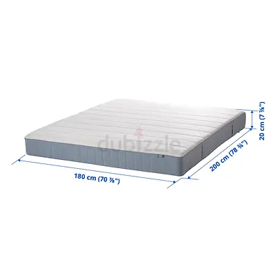 Used 180x200 cm Mattress - 20 cm Thick, Good Condition