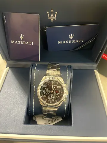 Maserati men's chronograph stainless steel watch with box