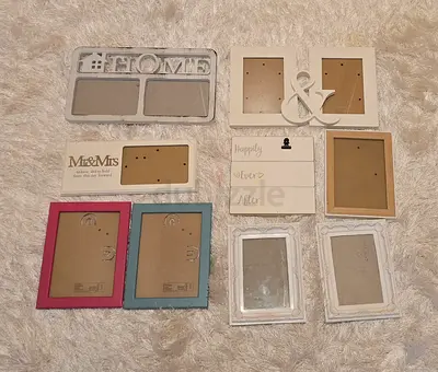 Set of 11 Decorative Photo Frames - Assorted Styles and Sizes