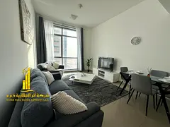 Luxury apartment, first occupancy, one bedroom and living room with a balcony and open view. Ajman,