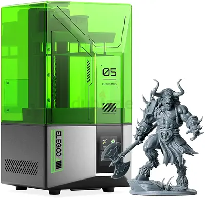 ELEGOO Mars 5 Resin 3D Printer with 4K Mono LCD,Automatic Leveling, Desktop 3D Printer with Printing