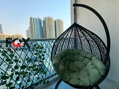 Furnished 2BR Hall for Annual Rent Ajman Al Rashidiya 1 Al Waha Towers Luxury Furnished Open View Gy