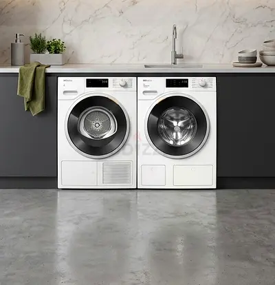Miele WWI860 WPS 9kg PowerWash Washer & TWF760 WP EcoSpeed 8kg T1 Heat Pump Dryer Set