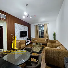 Fully furnished one-bedroom apartment ( 2 bathrooms ) with a hall, with balcony, including all servi