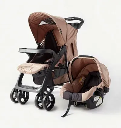 Baby stroller with car seat