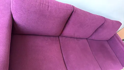 Purple 5 Seater Fabric Sofa