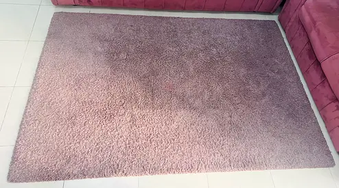 Mauve Pink Shaggy Area Rug