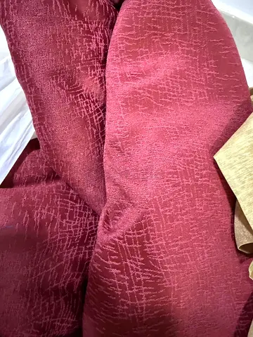 4 Burgundy Blackout Curtains 300*130 with Drapes - Great Condition
