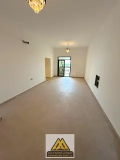 2BR in Al Alia, first tenant, large space, balcony, 2 baths, split AC, AED 44,997/year, 4 payments.