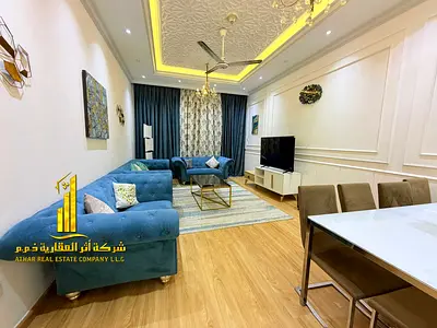 1BHK for monthly rent | In Ajman One Towers, Al Rashidiya 3 area ✔️ Includes bills and internet ⚡📶 Ready to move in immediately!
