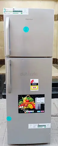 Double door Refrigerator, brand HISENSE, condition working