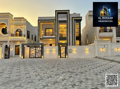 Own a villa for sale in Ajman at an attractive price and with no annual fees. First occupancy, freehold, super deluxe finishing, excellent location ne