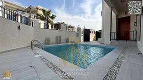 Classic corner villa in Al Yasmin, behind the garden | Two floors | Private pool | 5 master bedrooms