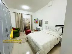 Luxury second occupied studio with semi-separate kitchen and open balcony, fully furnished ✨ Ajman