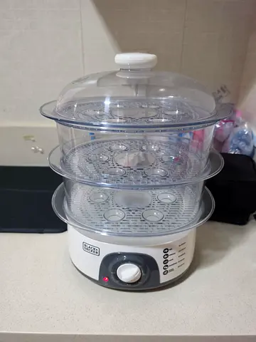 Black+Decker Electric Food Steamer - 2-Tier, Good Condition