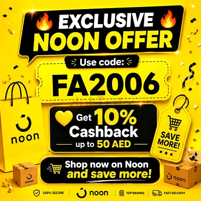 EXCLUSIVE NOON CASHBACK OFFER FA2006
