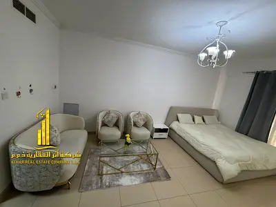 استوديو فاخر ثاني ساكن بمطبخ منفصل مع اطلاله مفتوحه✨عجمان ابراج الياسمين. للإيجار الشهري.الإيجار يشمل الفواتير والإنترنت وموقف
