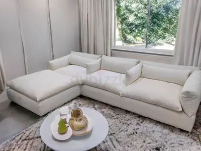 Marina home authentic feather 🪶 filled lshape sofa